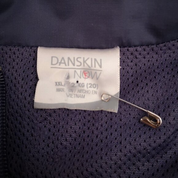 Danskin Now Ladies Navy with Black Accents Full Zip Athletic Jacket - Picture 3 of 10